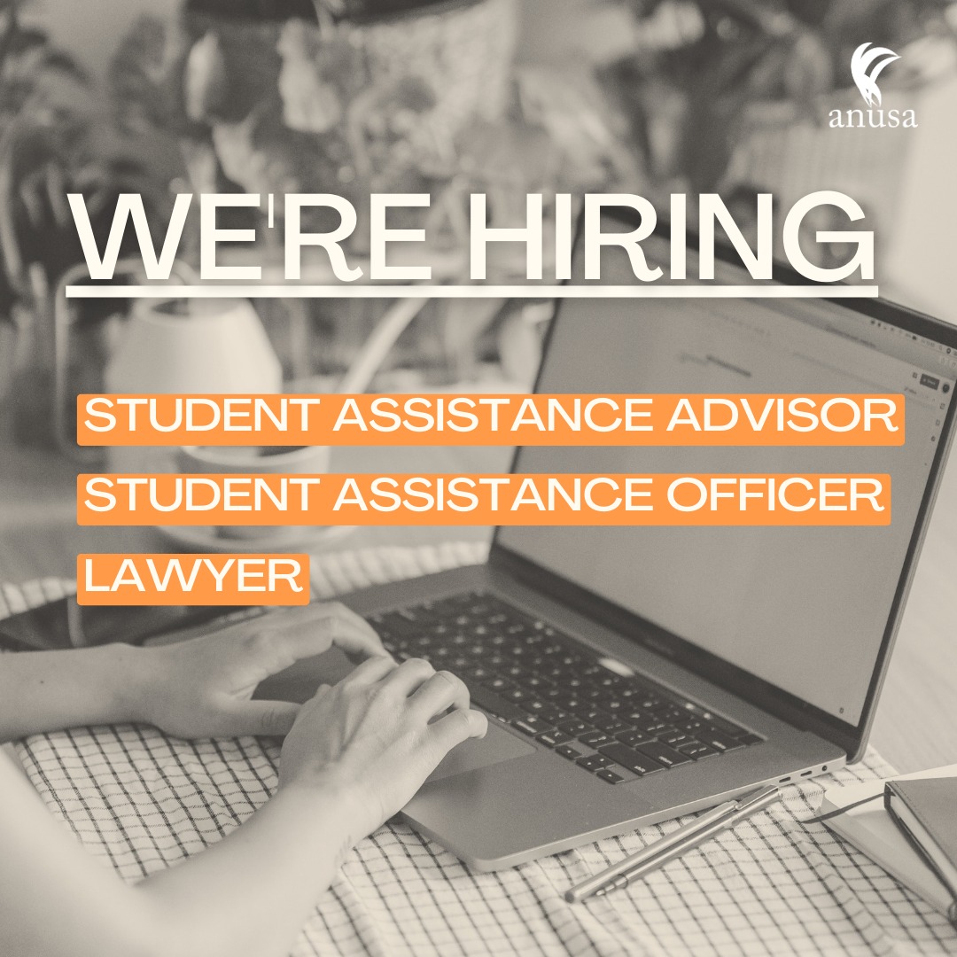 💼 ANUSA is hiring! 💼... - ANUSA - ANU Students' Association | Facebook