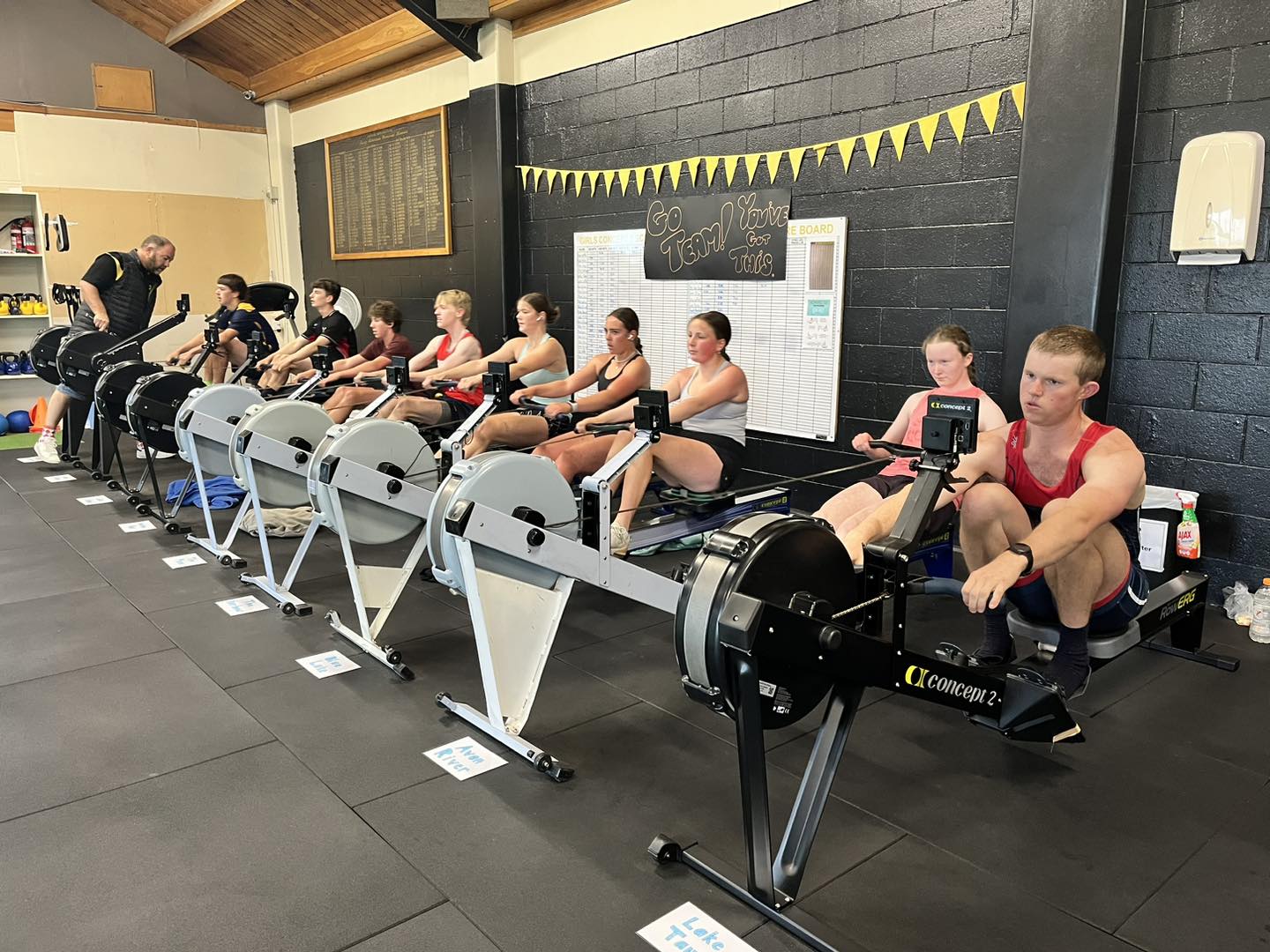 Oamaru - The Ergathon has started! We will be rowing until 9pm tonight ...