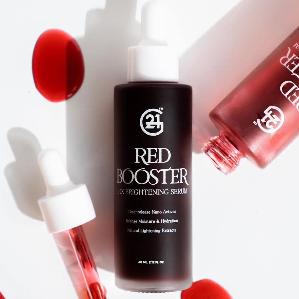 The secret to glowing, radiant skin is out! ✨ Introducing the G21 Red Booster Serum – your new skincare essential for a luminous, youthful glow. 🩸 Best mixed with G21 Pure Kojic