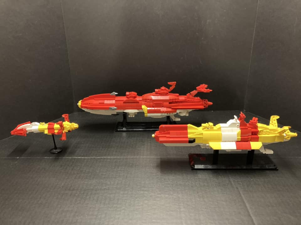 Space battleship yamato ship models
