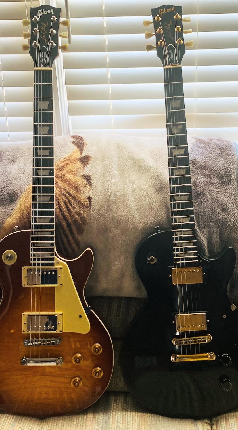 VINTAGE 1977 GIBSON MARAUDER CUSTOM BLACK & VINTAGE 1978 GIBSON