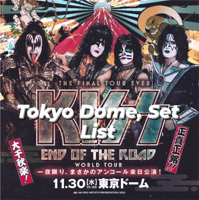 KISS set list from Japan show