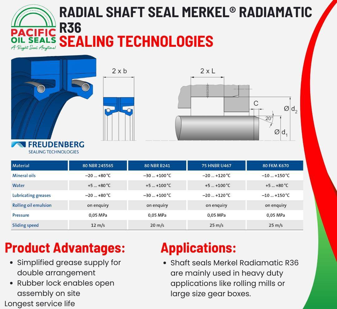 🔧 Merkel® Radiamatic R36 – Reliable... - Pacific Sk Oil Seal | Facebook