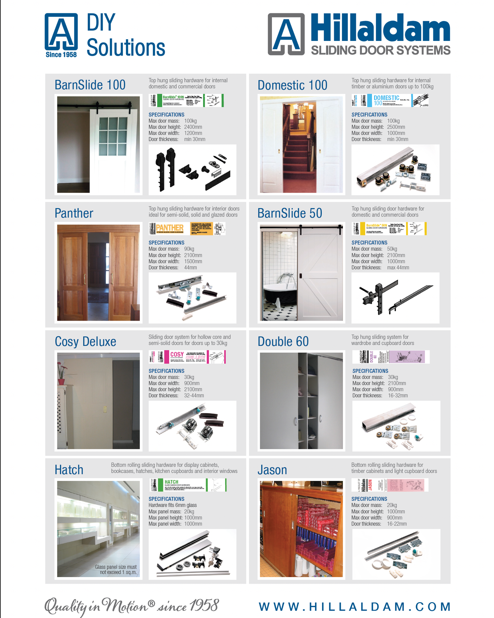 Hillaldam Sliding Door Systems