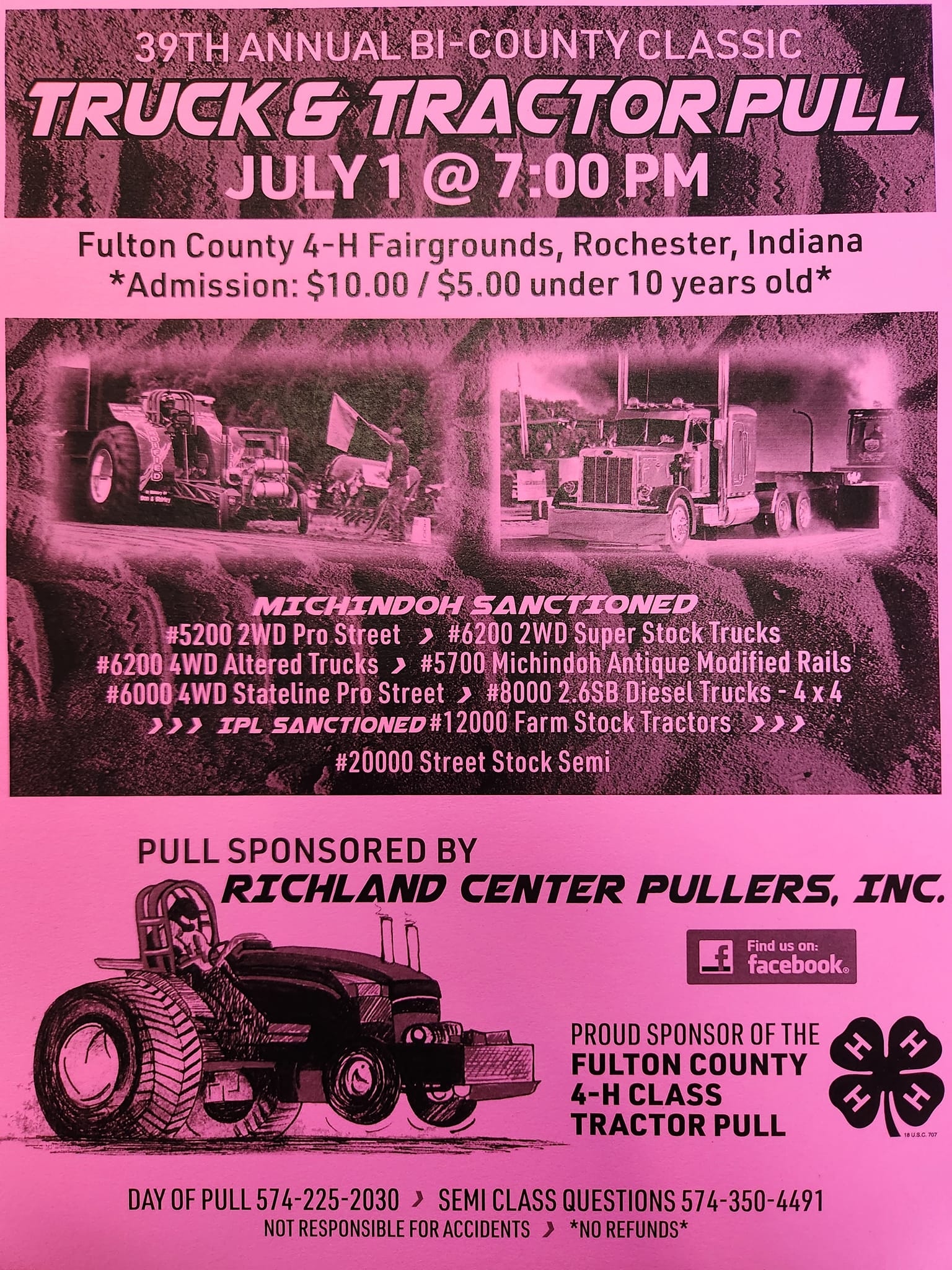 Richland Center Tractor Pullers | Rochester IN