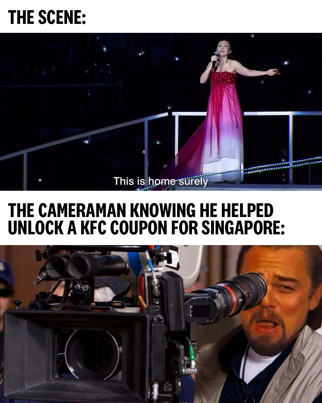 KFC - See a cliched moment at the NDP? Grab a KFC coupon...