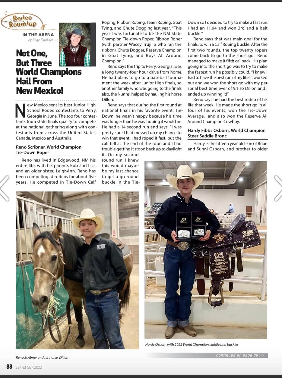 New... - New Mexico Junior High School Rodeo Association