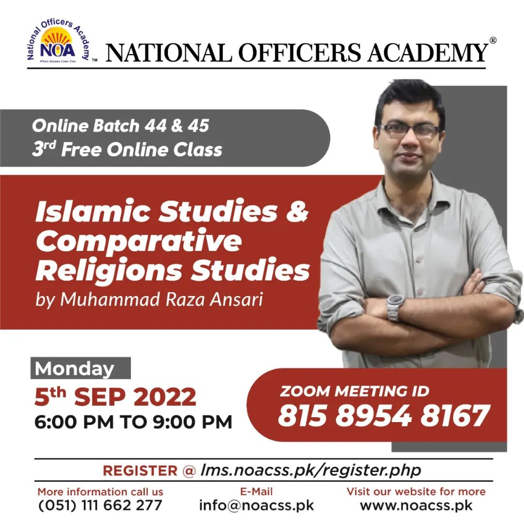 Today 5th... - NOA- National Officers Academy (Islamabad)