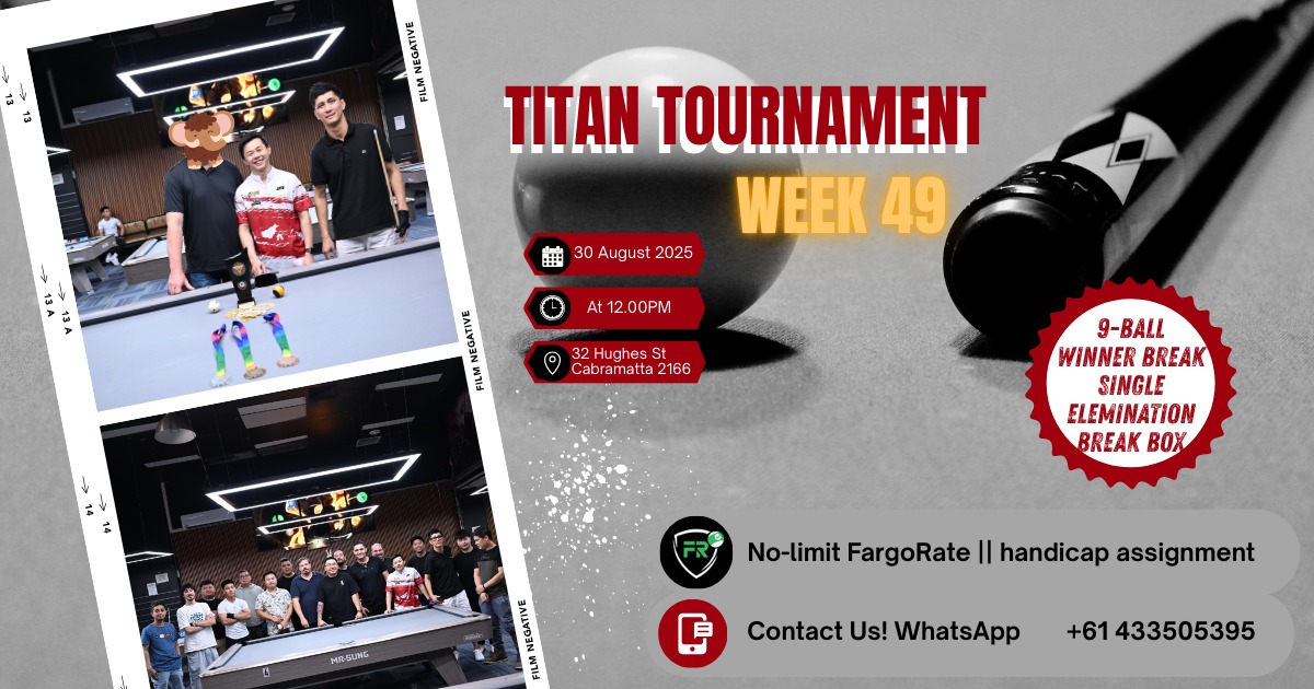 Titan - 𝕋𝕚𝕥𝕒𝕟 ℙ𝕠𝕠𝕝 & 𝔹𝕚𝕝𝕝𝕚𝕒𝕣𝕕 𝕋𝕠𝕦𝕣𝕟𝕒𝕞𝕖𝕟𝕥 𝕎𝕖𝕖𝕜 * 𝟒𝟗 * 𝕣𝕖𝕘𝕚𝕤𝕥𝕣𝕒𝕥𝕚𝕠𝕟 𝕠𝕡𝕖𝕟 ...