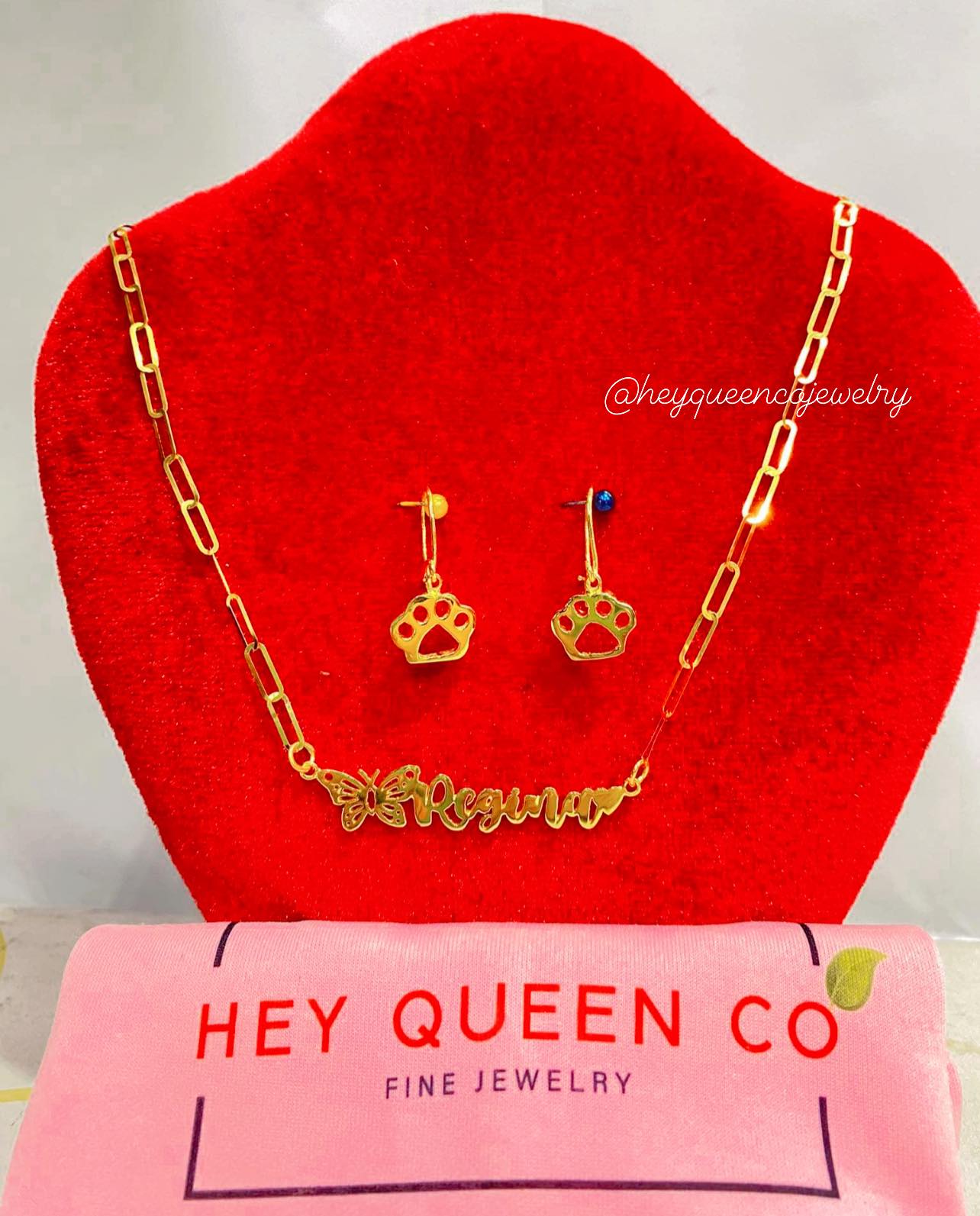 HEART with DIA NECKLACE ??✨? K18WG/ K18YG ? HONGKONG JEWELRY 
