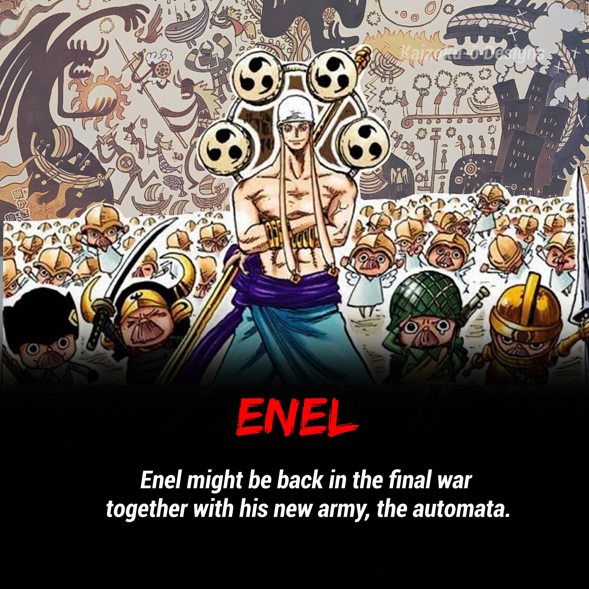 Enel might be back in the final... - Kate ng Itlog ni zoro