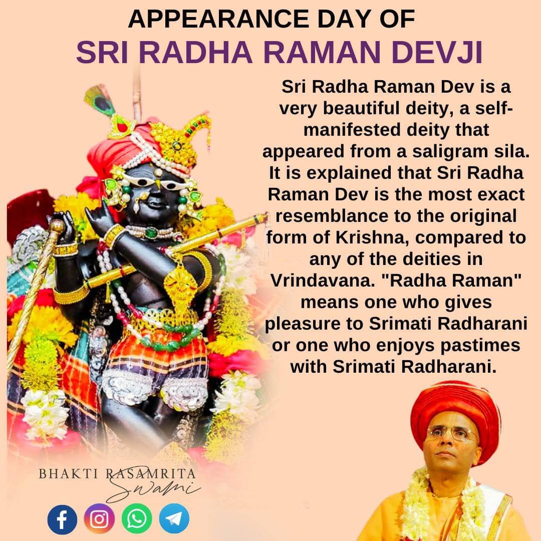 🌷Appearance Day of Sri Radha... - Bhakti Rasamrita Swami | Facebook