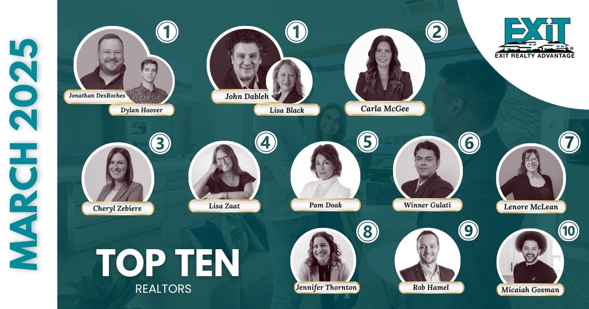 EXIT Realty Advantage Fredericton - Congratulations to our #TOP10 for ...