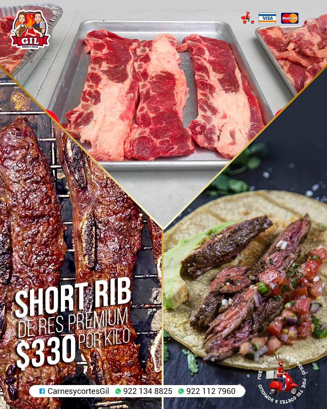 CarnesycortesGil - 🥩 Short Rib $330 Contamos también con🥫 Sazonador de ...