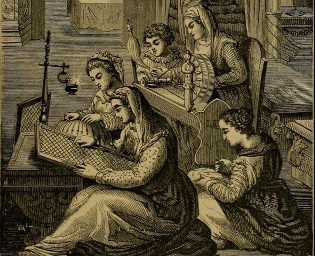 1530s lady in waiting dress Tudor lady in waiting hi-res stock photography and images