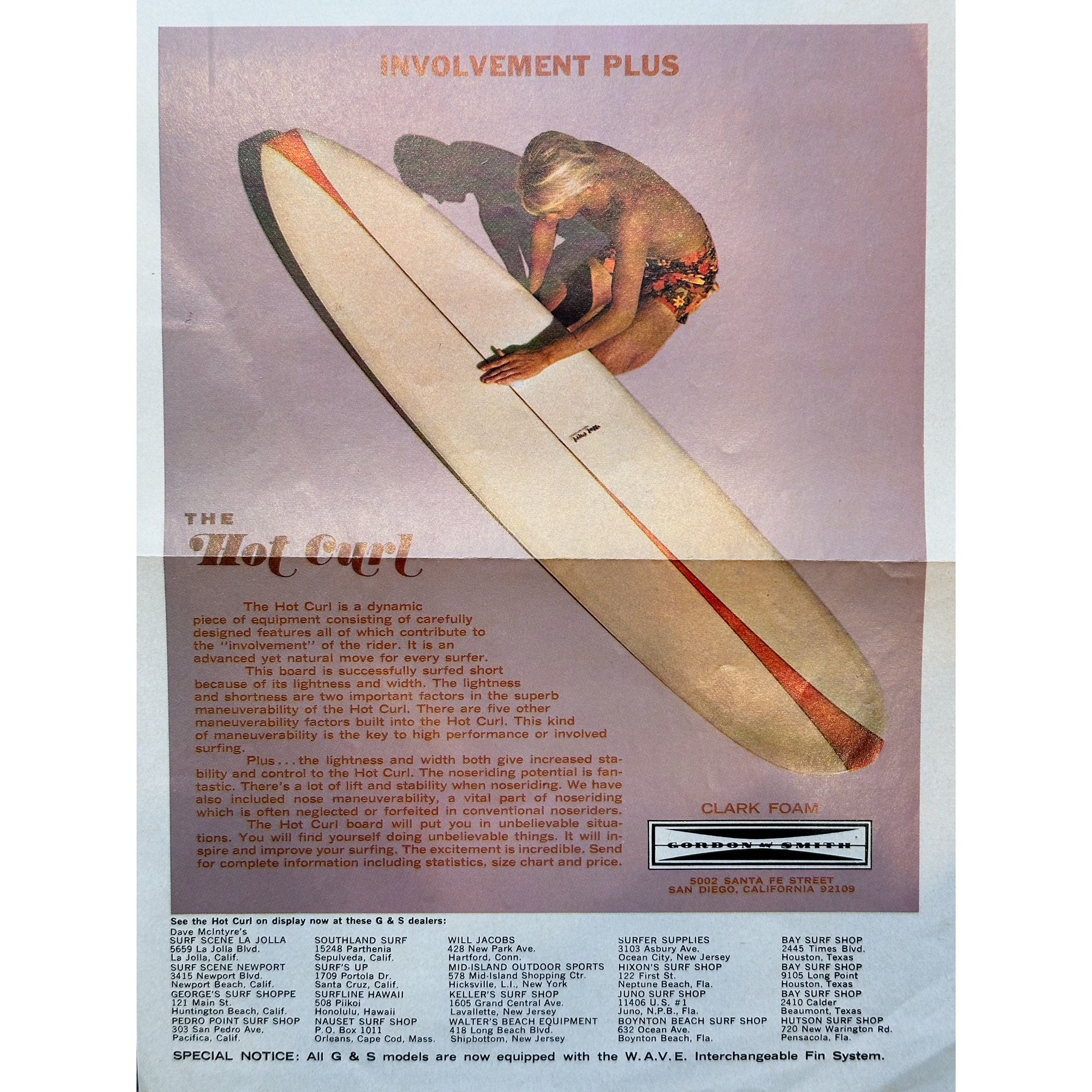The Gordon & Smith Hot Curl is a modern version of a board that