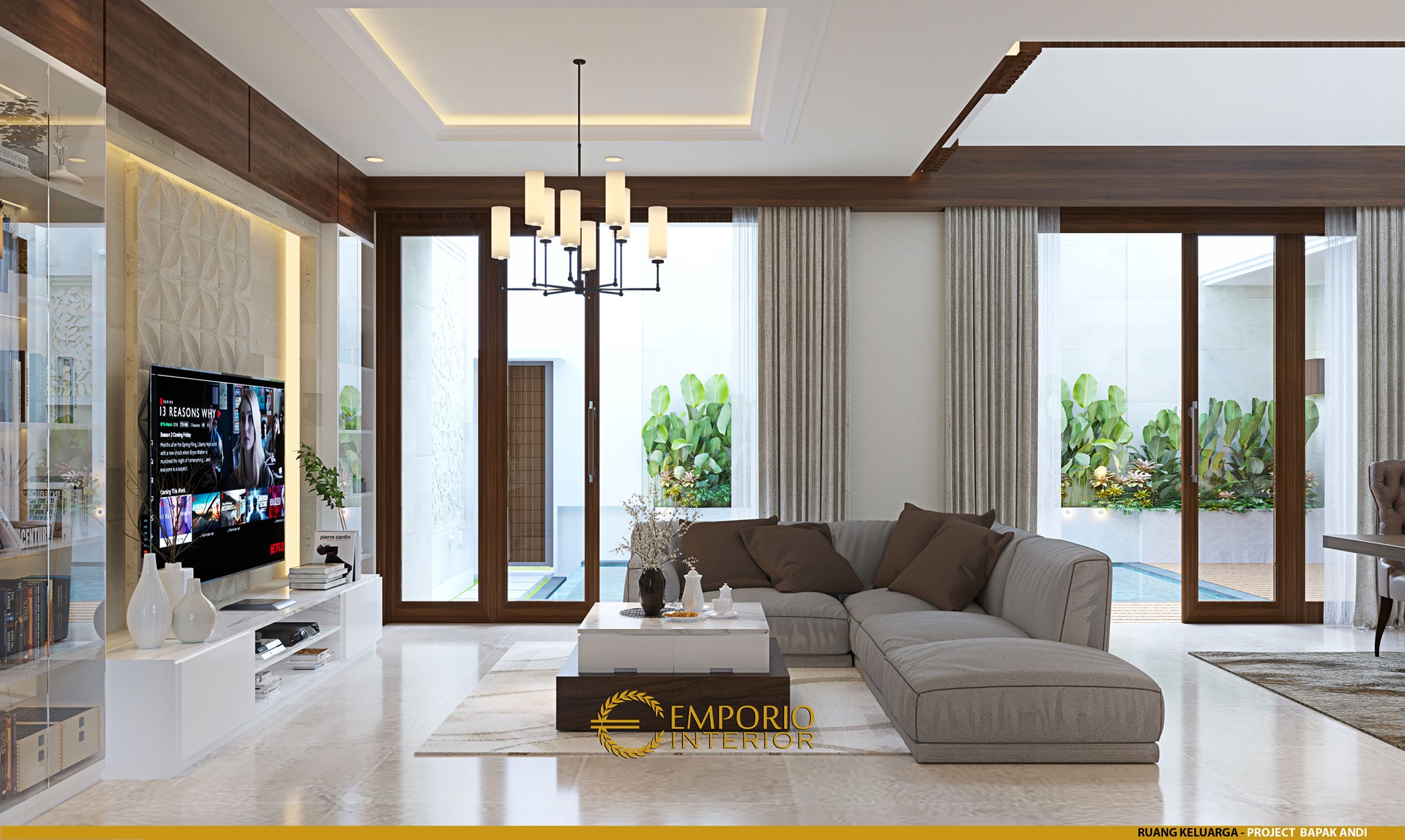 DESAIN INTERIOR RUANG KELUARGA RUMAH... - Emporio Interior