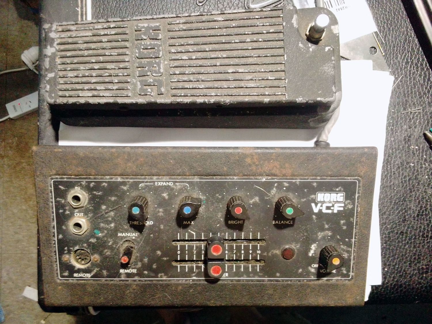 【70年代ビンテージ】KORG V.C.F FK-1フィルター(フットペダル付) Korg FK-1 VCF analog voltage controlled filter pedal