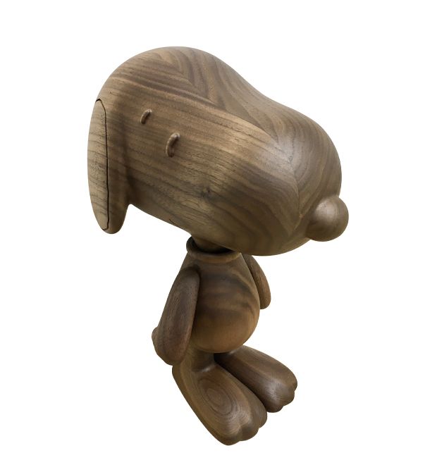 KARIMOKU＞SNOOPY WOODEN FIGURE 胡桃木擺設PEANUTS 70周年紀念版數量