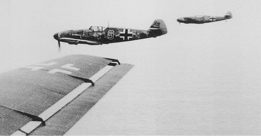 The Messerschmitt Bf 109, one of the backbones of the Luftwaffe's