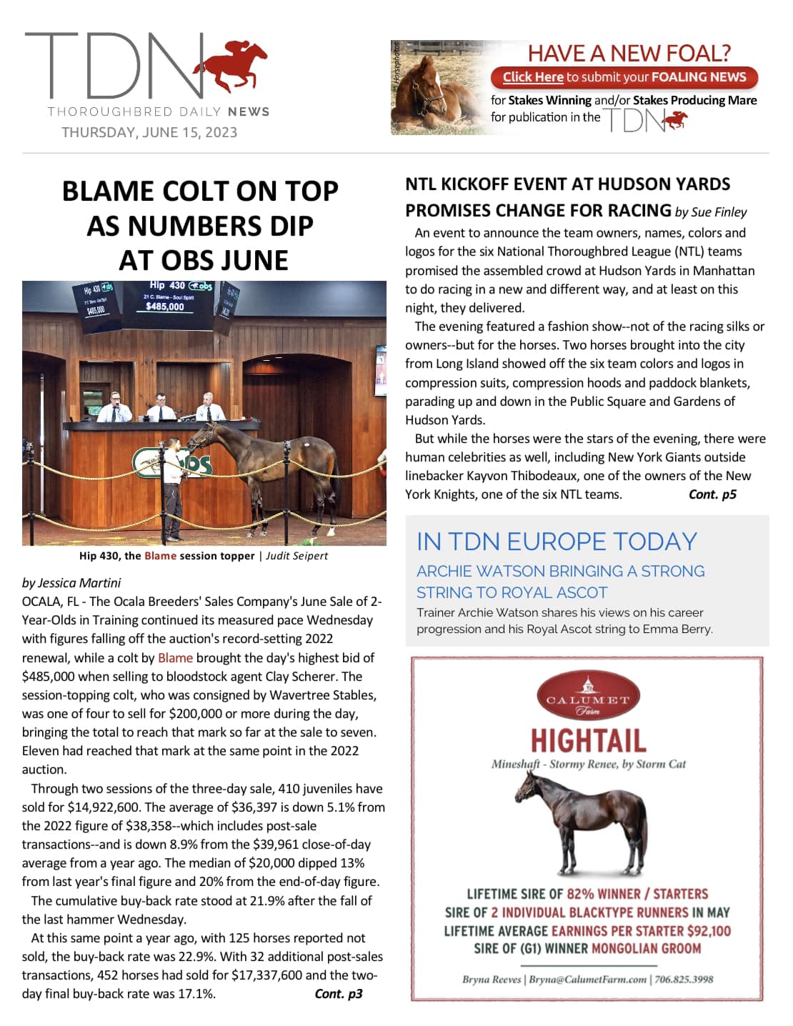 In Wednesday's TDN America…✍️ ▪️ Arizona case exposes gaps in
