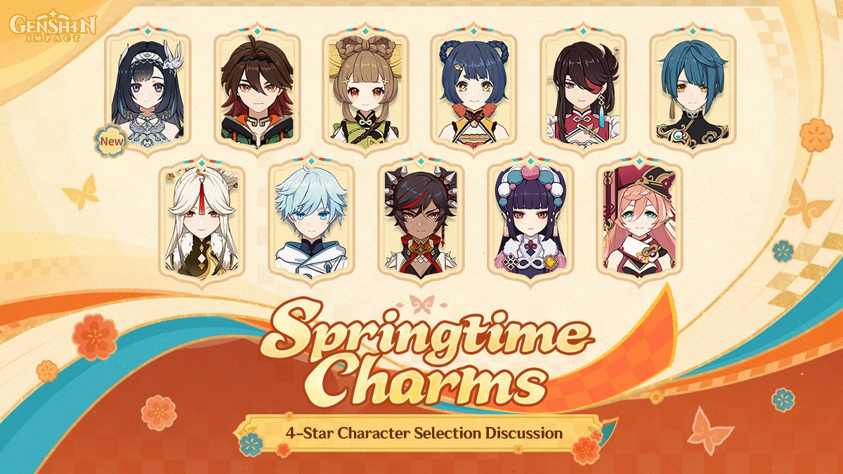 Genshin - Springtime Charms: 4-Star Character Selection Discussion The ...