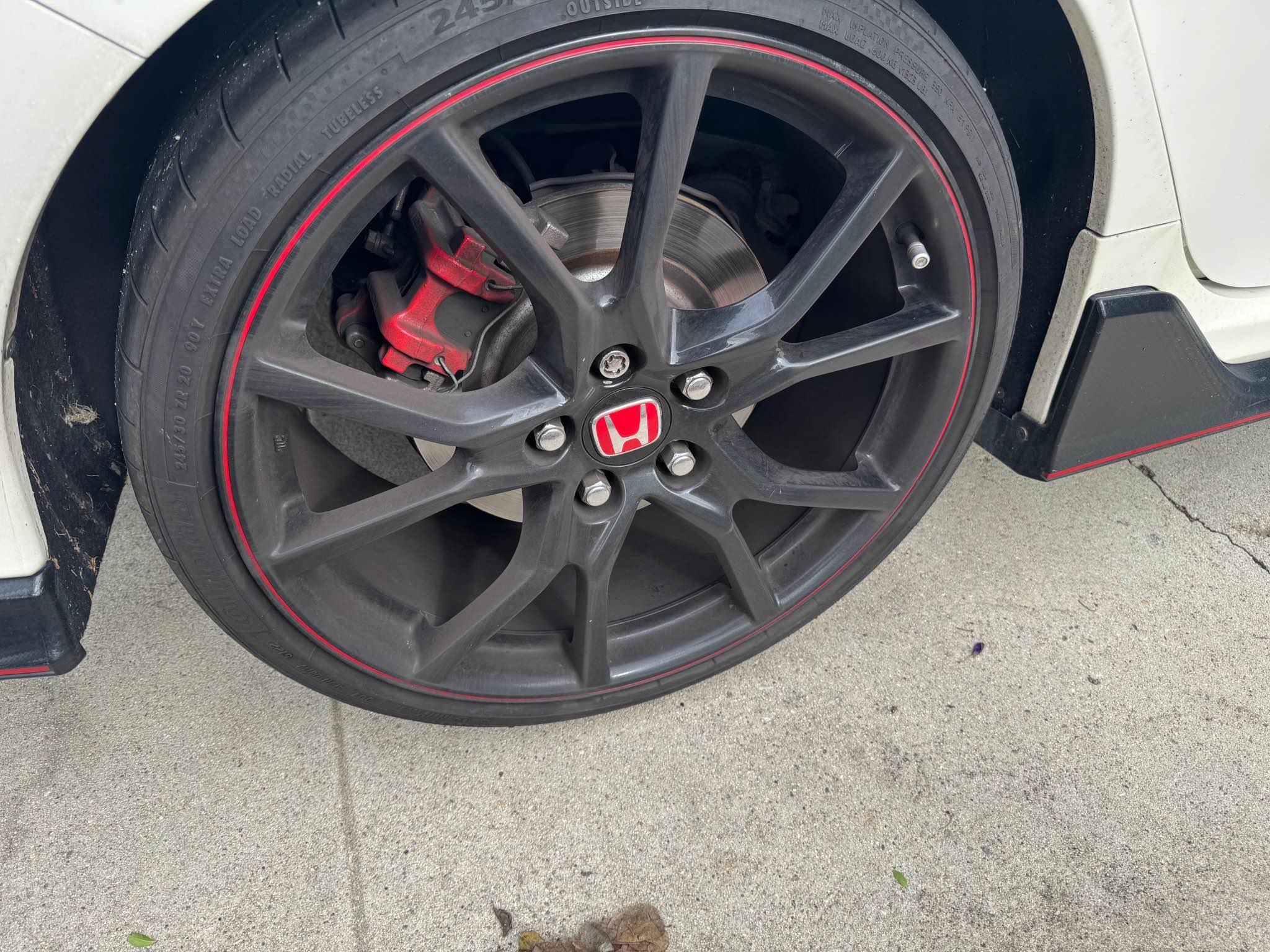 OEM 2018-2021 Civic Type R wheels with 3 Continental Sport Contact 6 ...
