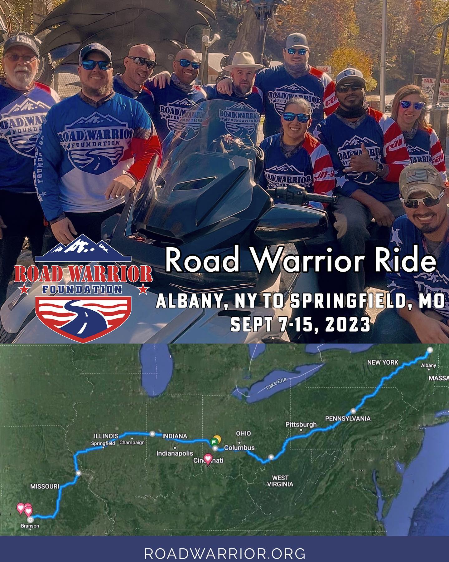 📢 **2023 Road Warrior Ride... - Road Warrior Foundation | Facebook
