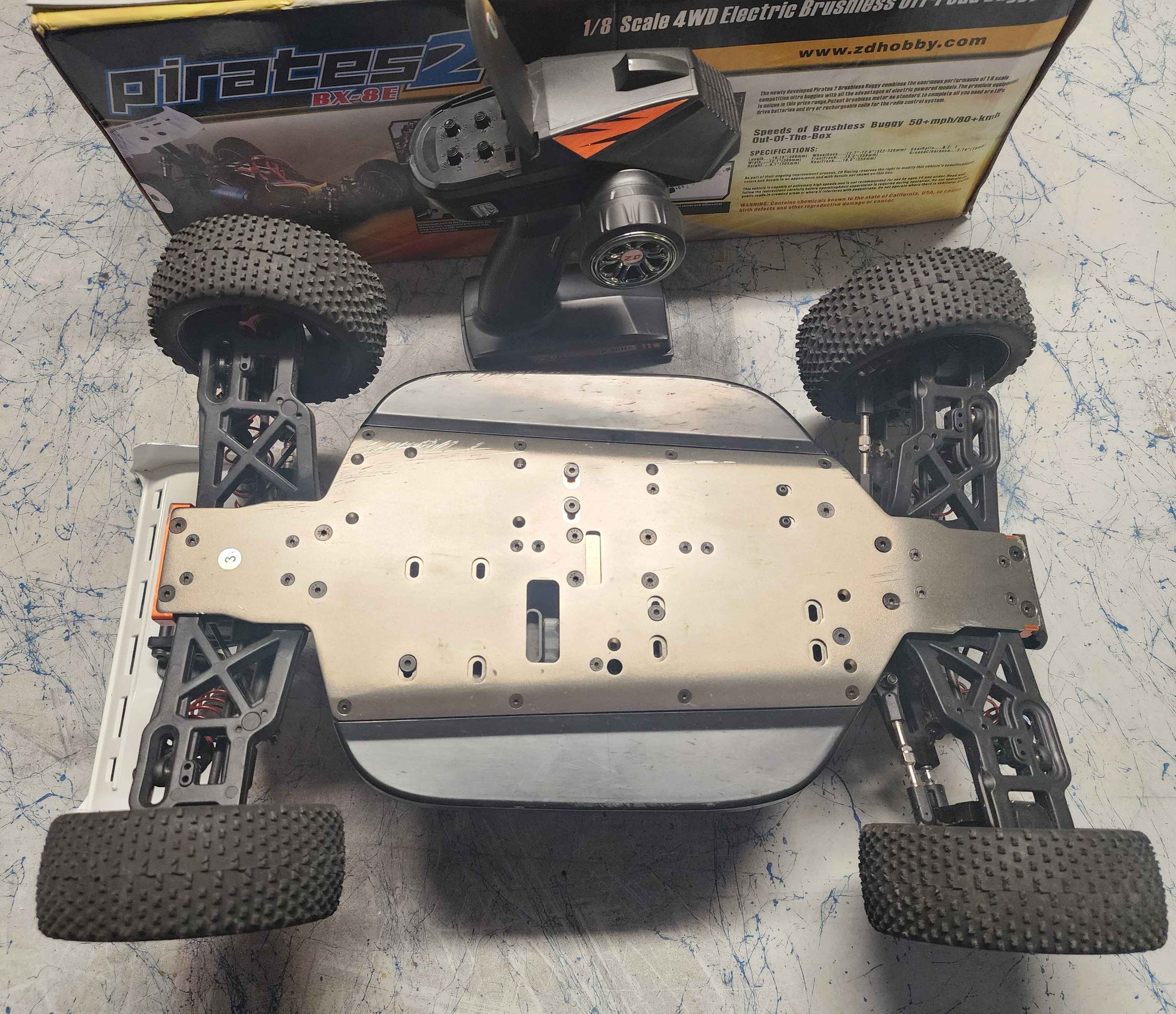 Fast Brushless RC car ZD Racing Pirates 2 ready to run 1/8 scale 4 ...