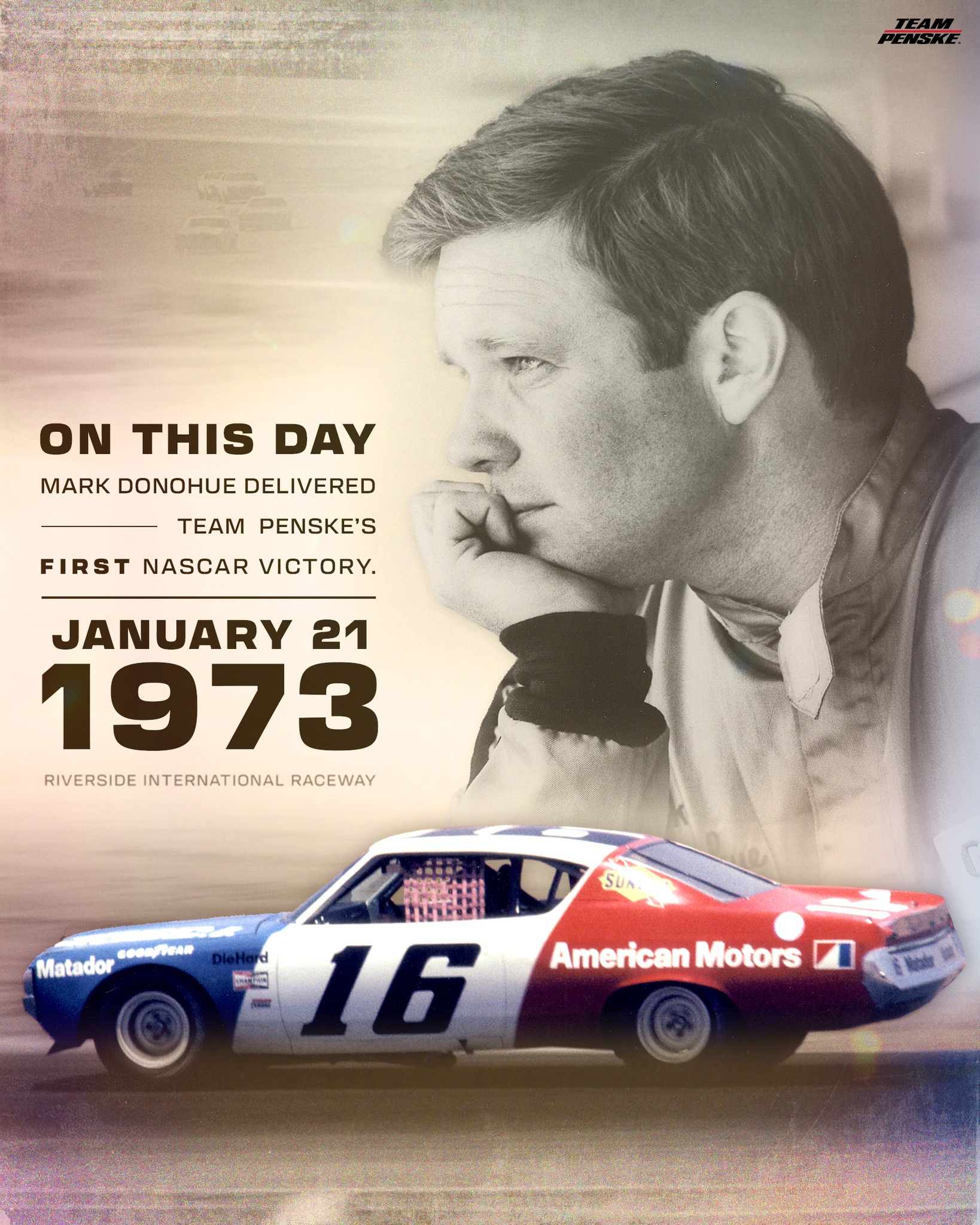 Team Penske - On this day 50 years ago, Team Penske scored it's first ...