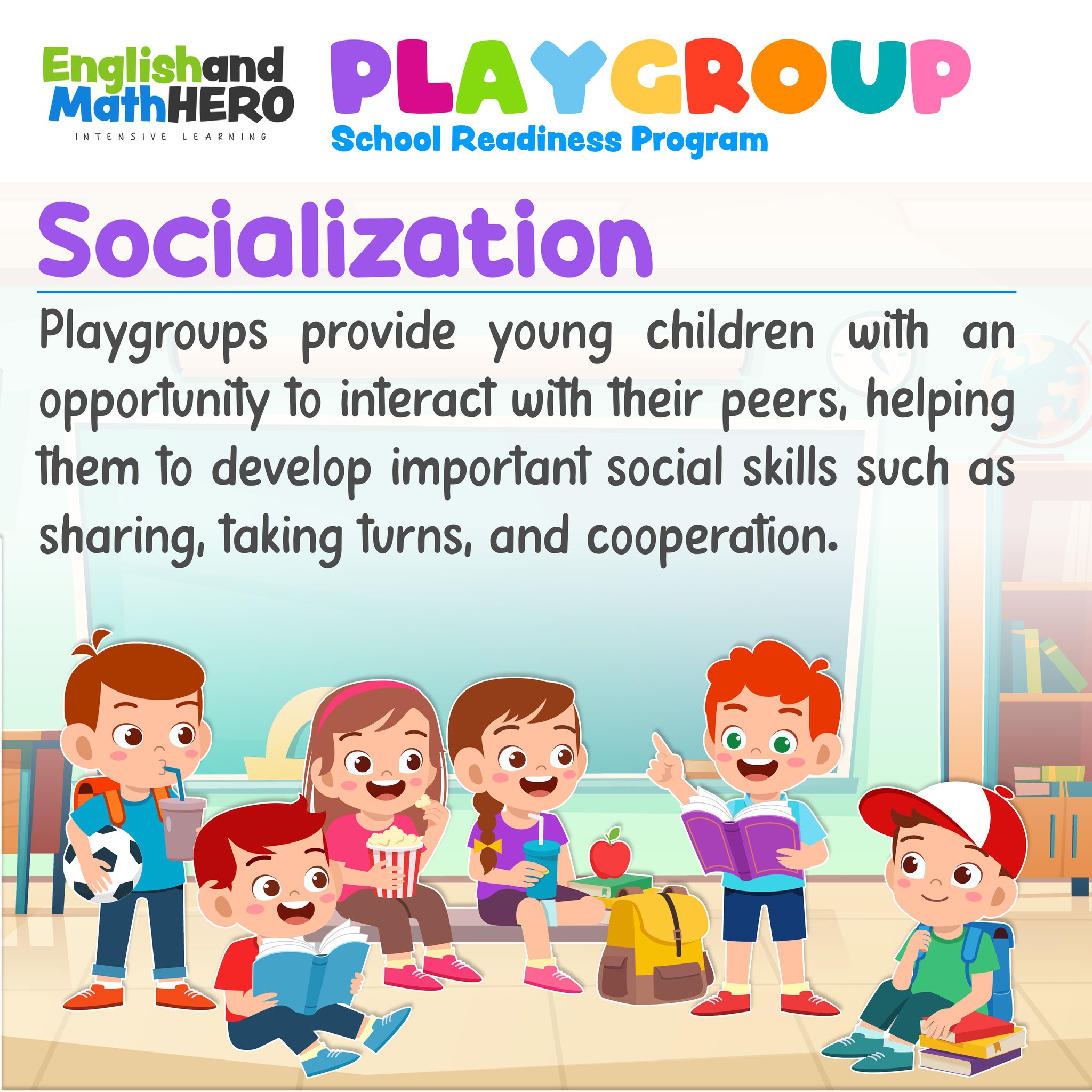 English - Socialization is crucial for the development of preschoolers ...