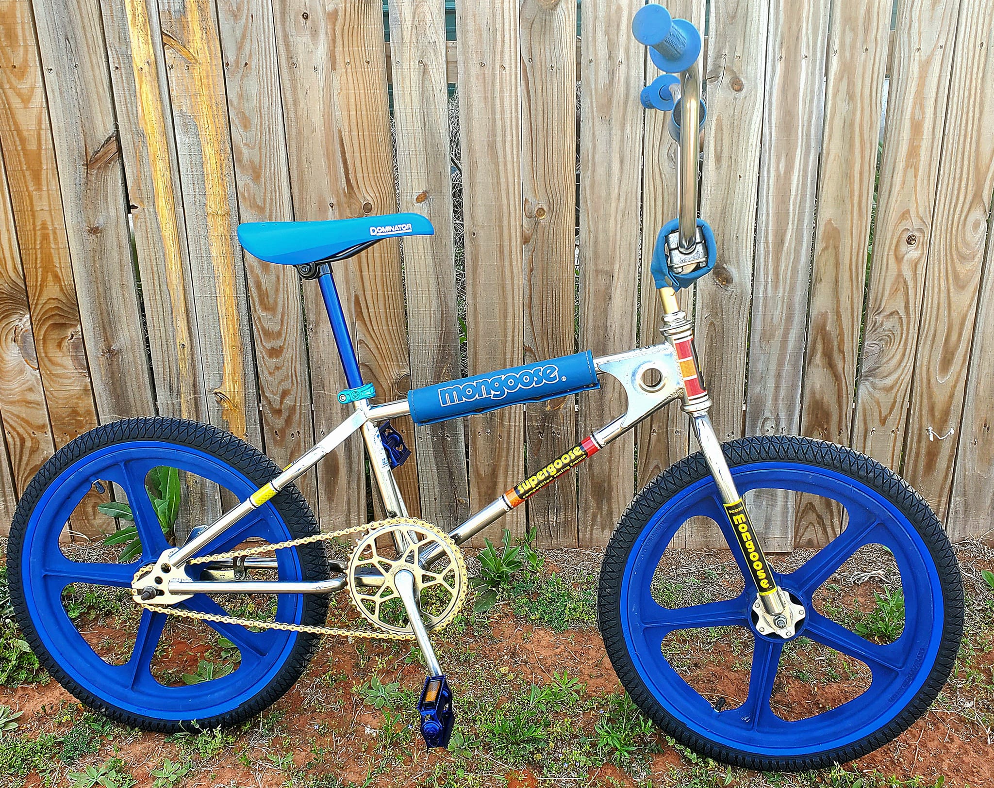 1981 Mongoose. Dyed the wheels back to blue