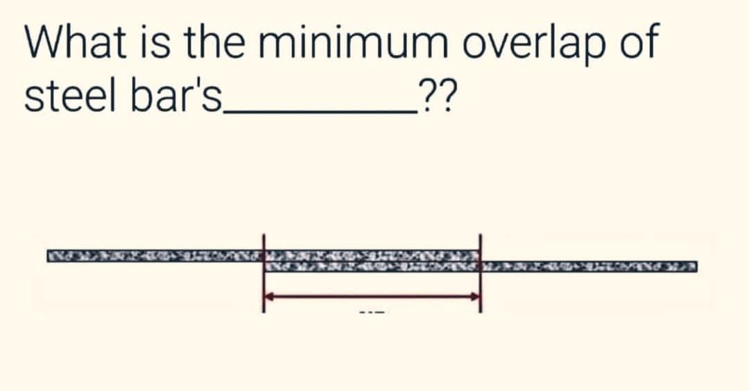 Civil engineering construction | What is the minimum overlap of steel ...