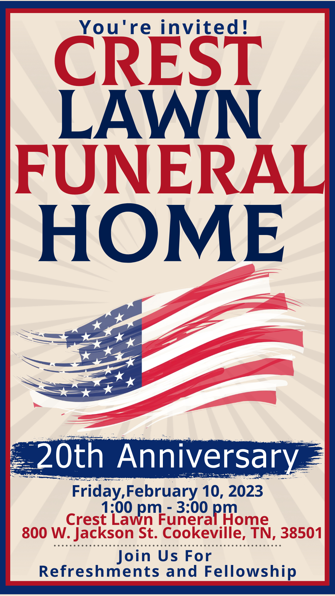 Crest Lawn funeral home and cemetery in Cookeville.