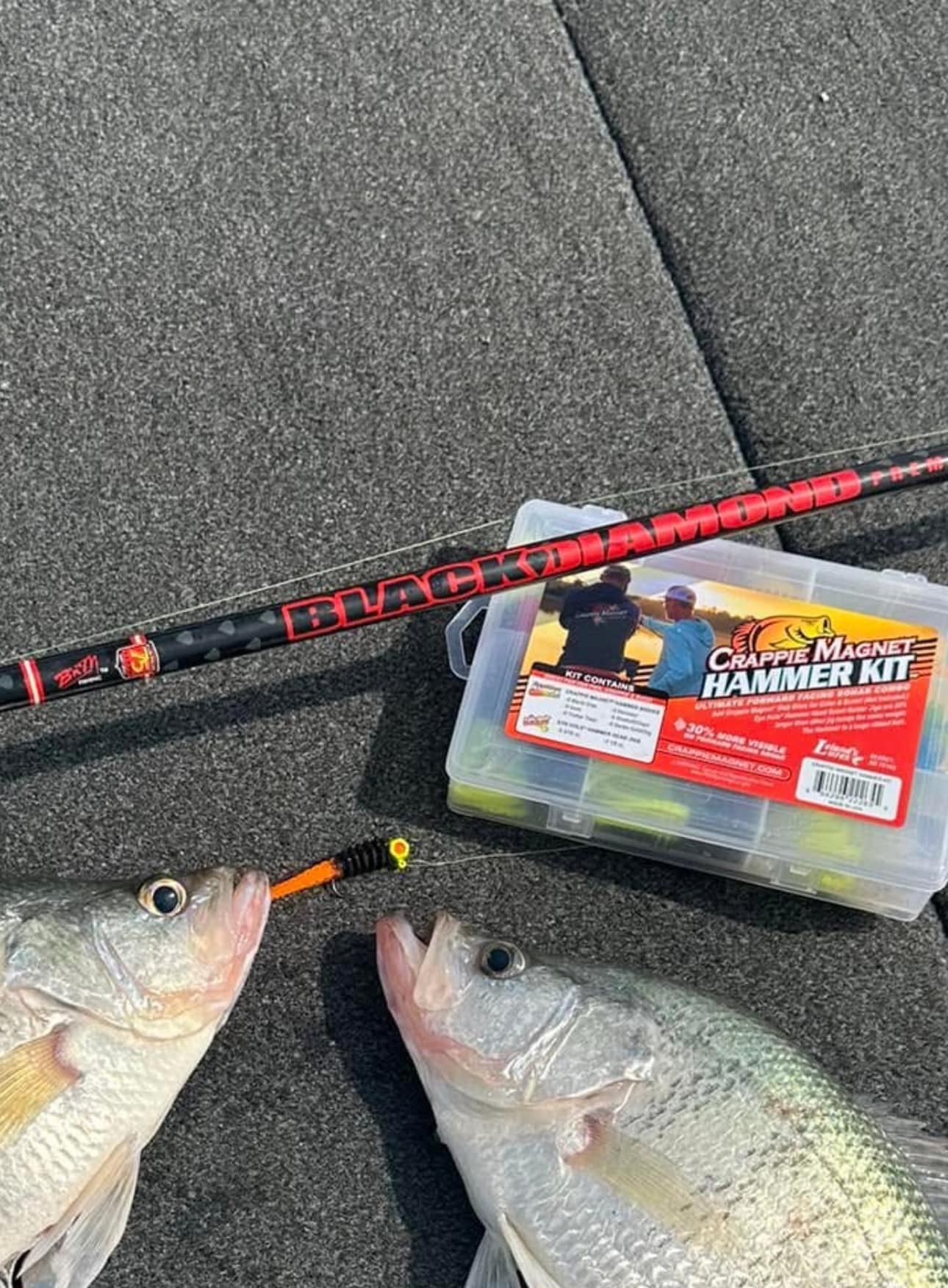 16 ft extending crappi fishing pole Big Game Crappie Featuring a premium fiberglass blank for sensitivity Crappie Thunder 10' 3pc Telescopic