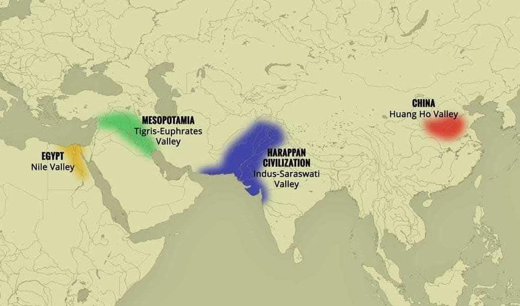 Historical maps | The development of the first human civilizations was ...