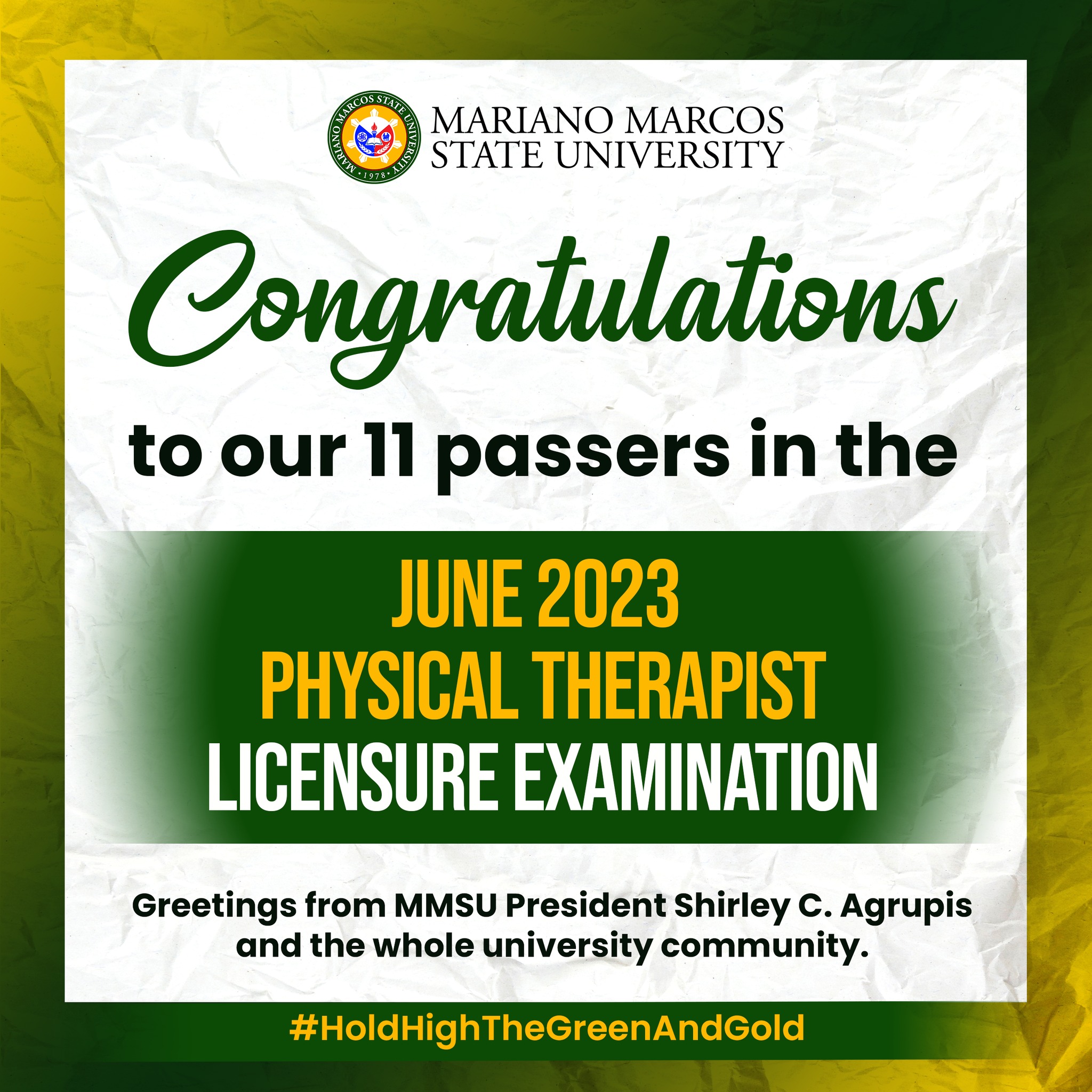 Eleven graduates of... - Mariano Marcos State University