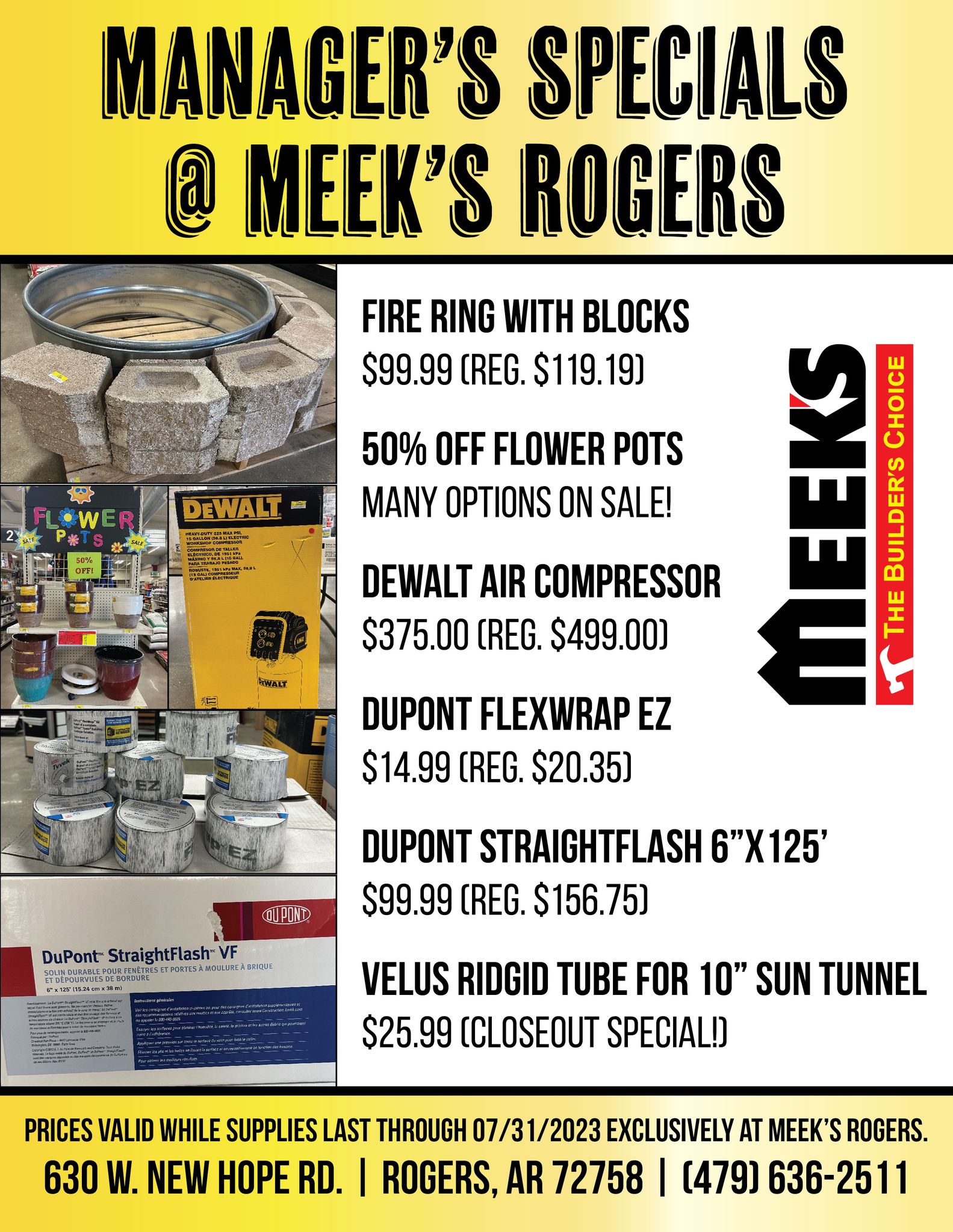 Meek's - 🎉 Manager's Specials on Now @ Meek's Rogers! 🎉 ⭐...