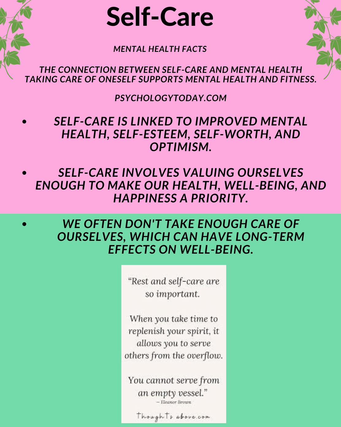 "It's not selfish to love yourself, take care of yourself, and to make ...