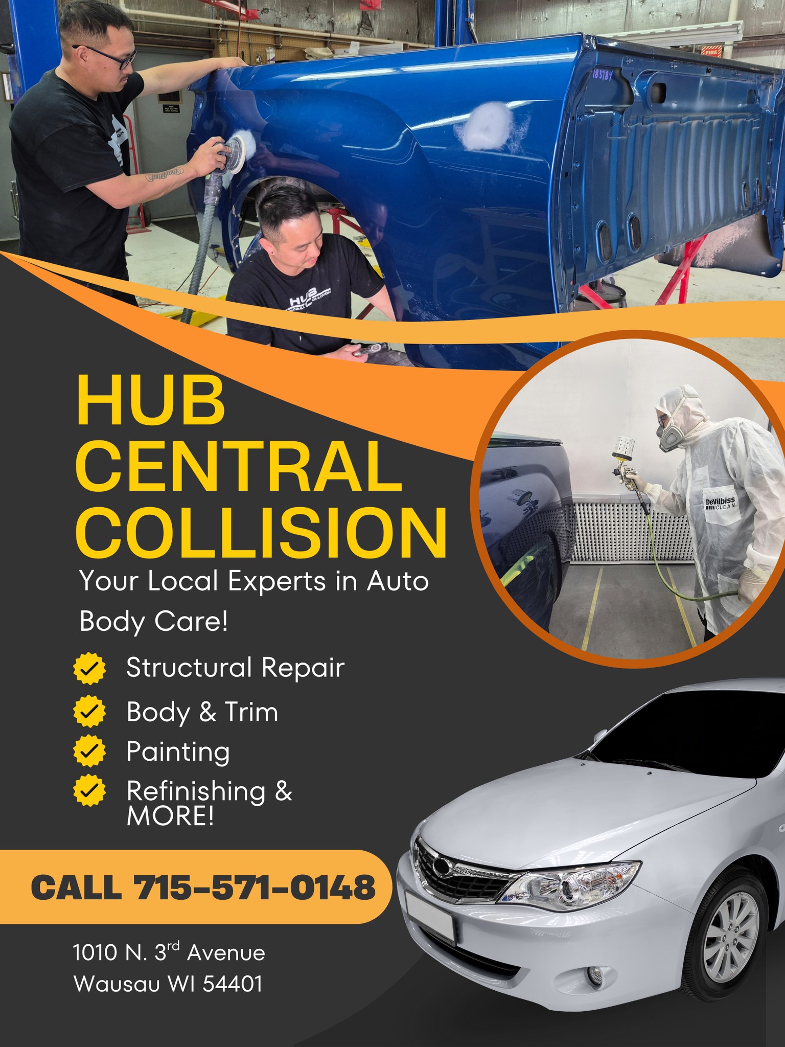 Hub Central Collision | Wausau WI