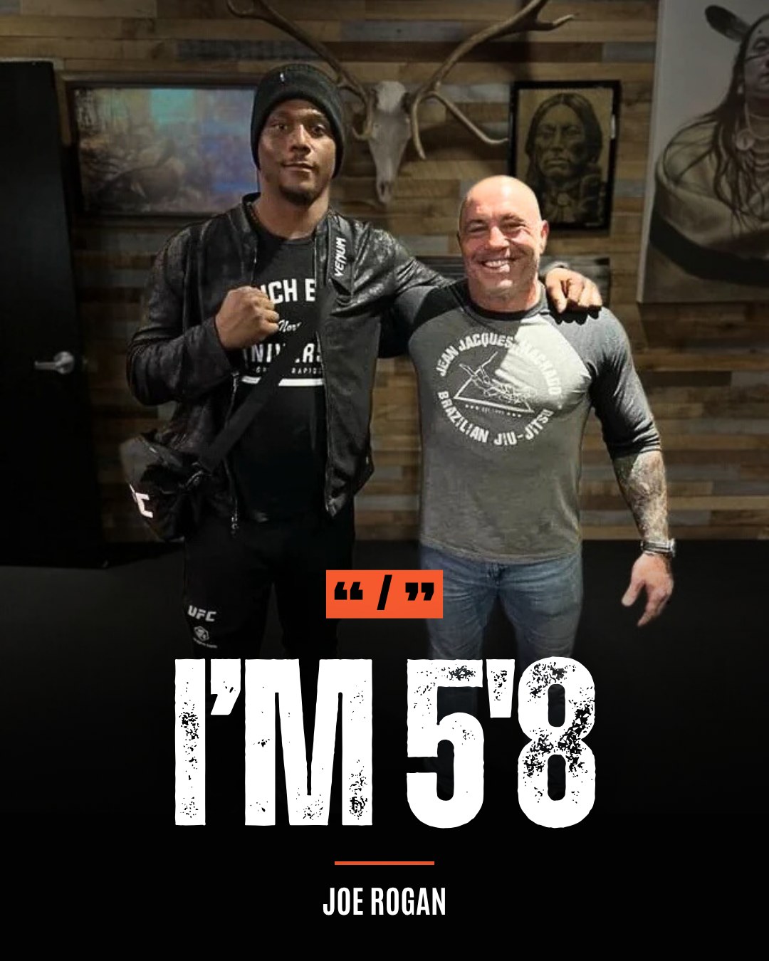 How tall is Joe Rogan? He claims 5'8... - All Things Rogan | Facebook