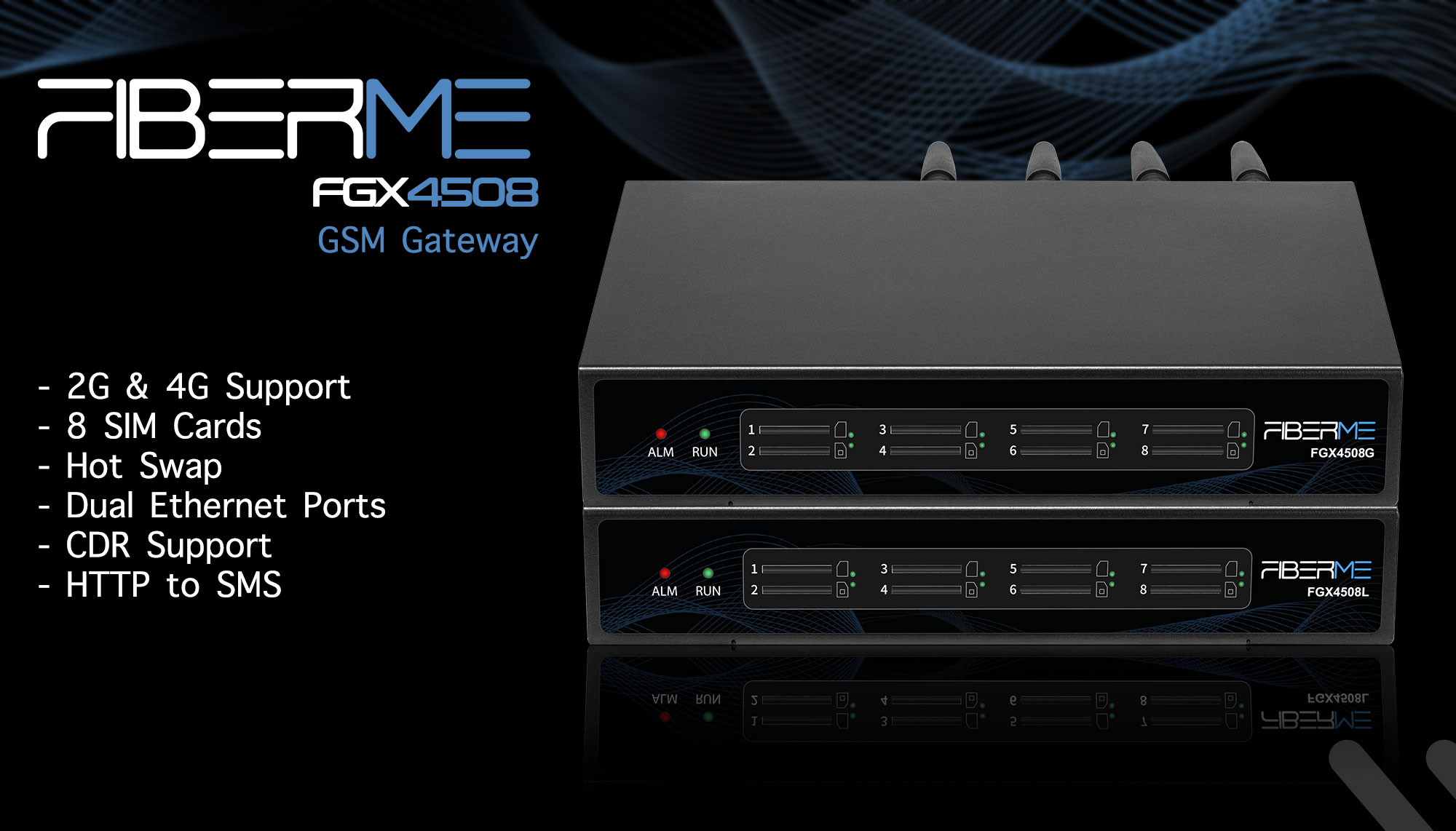 Fiberme - The FIBERME FGX4508 series of GSM Gateways is engineered for ...