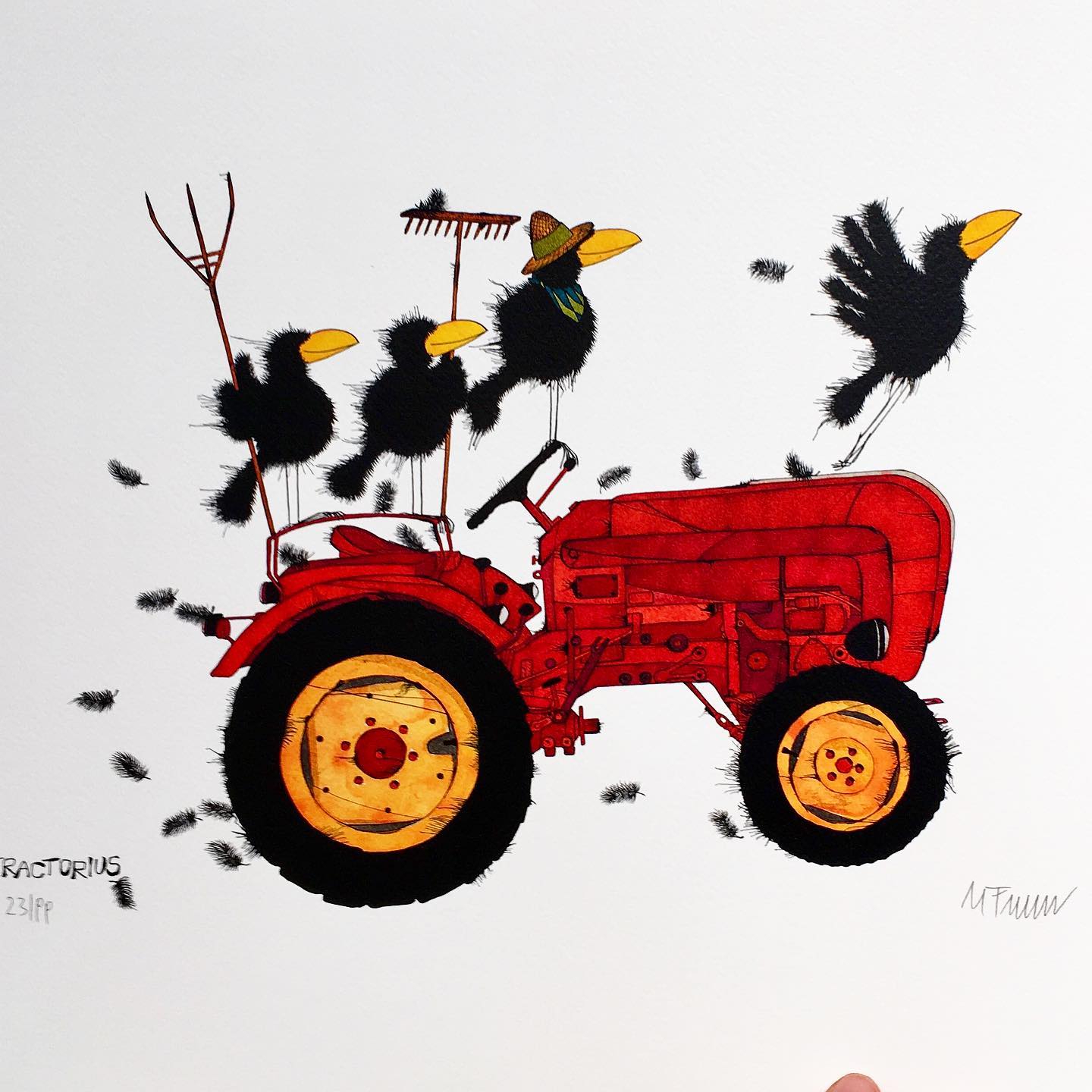 Galerie Victoria - Michael Ferner „Corvus tractorius“ Limitierter ...