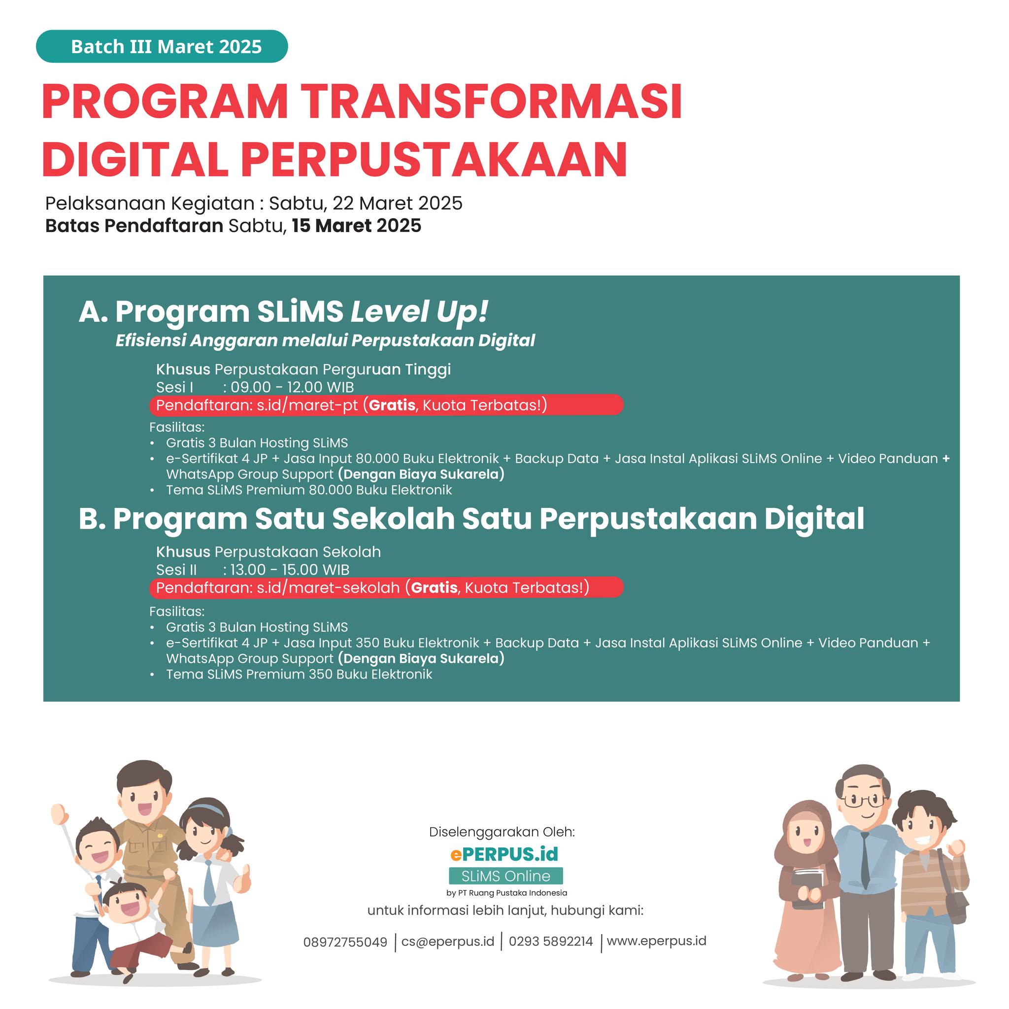 Eperpus - 🌟 TRANSFORMASI DIGITAL PERPUSTAKAAN MARET 2025 🌟 Wujudkan ...