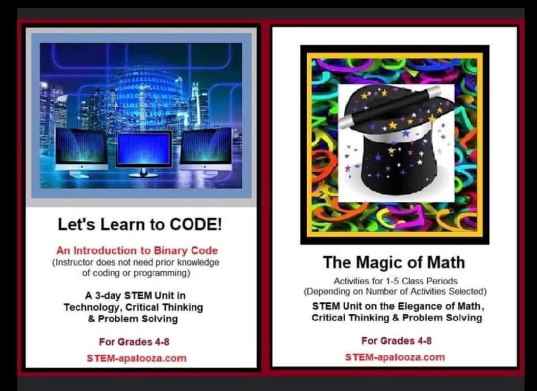 STEM-apalooza - 𝗡𝗲𝗲𝗱 𝗥𝗲𝗮𝗱𝘆-𝘁𝗼-𝗨𝘀𝗲 𝗖𝗼𝗱𝗶𝗻𝗴 & 𝗠𝗮𝘁𝗵 𝗦𝗧𝗘𝗠 𝗟𝗲𝘀𝘀𝗼𝗻 𝗣𝗹𝗮𝗻𝘀 𝗳𝗼𝗿 ...