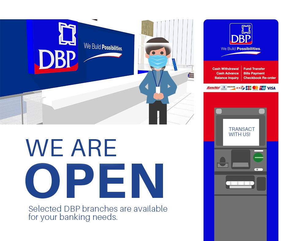 WE ARE OPEN! DBP... - Development Bank of the Philippines | Facebook
