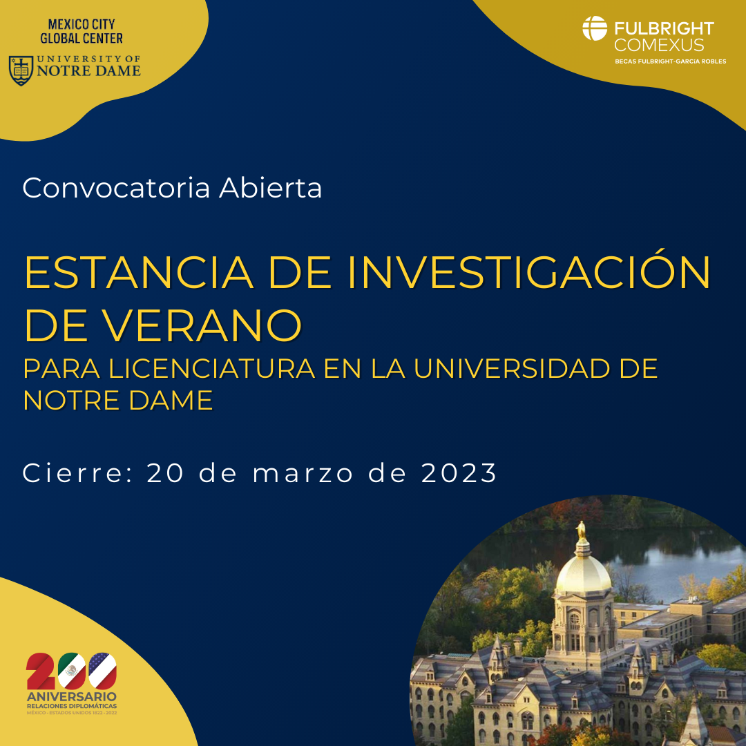 COMEXUS Fulbright-García Robles - ¿Estás a un año de terminar tu ...