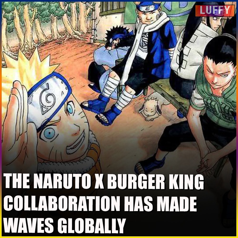 T-shirt Collection Limitée Burger King - One Piece X Naruto X My Hero Academia - Taille L Noir - Neuf Sans étiquette
