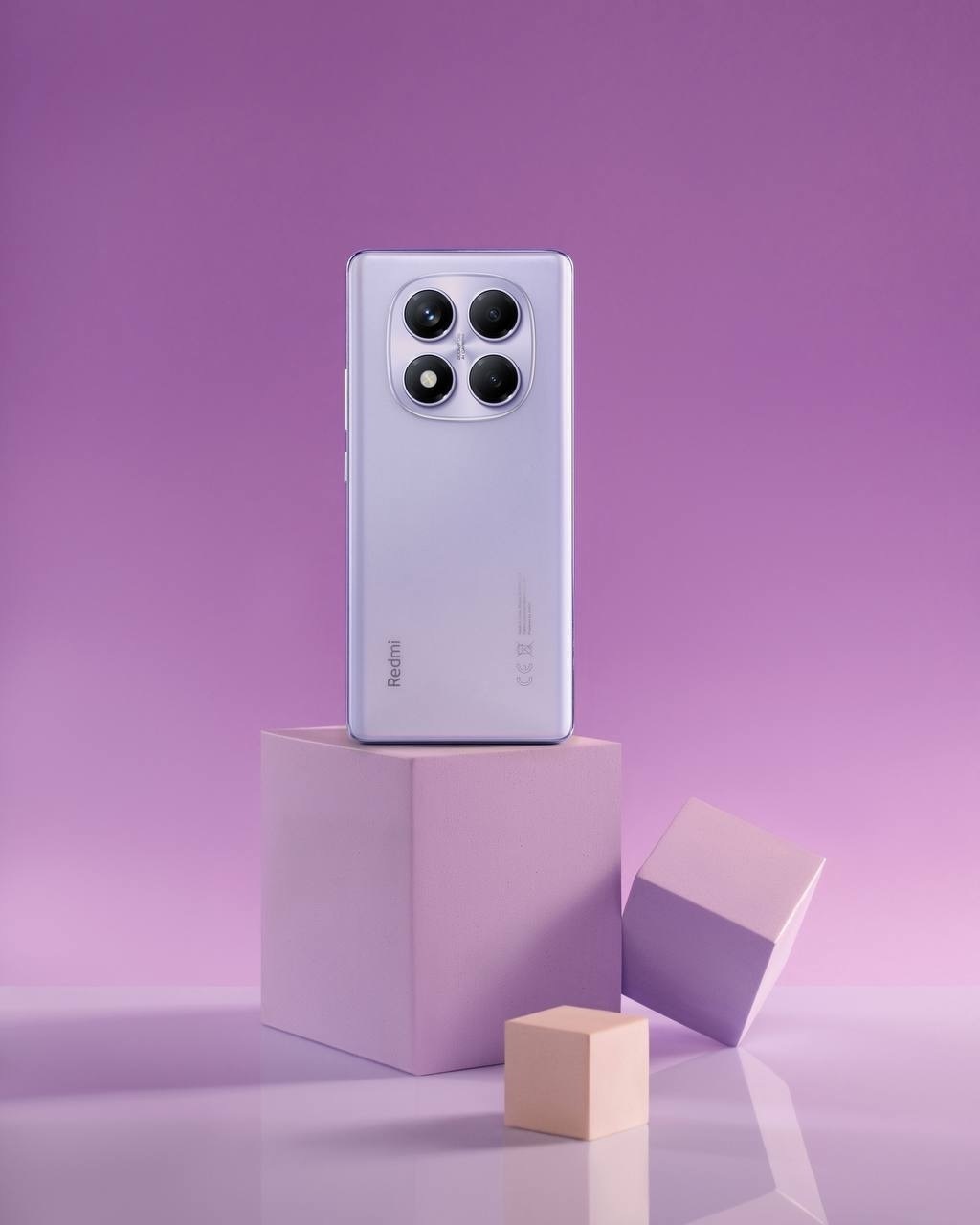 Unbox elegance with #RedmiNote14Pro5G in stunning Lavender Purple