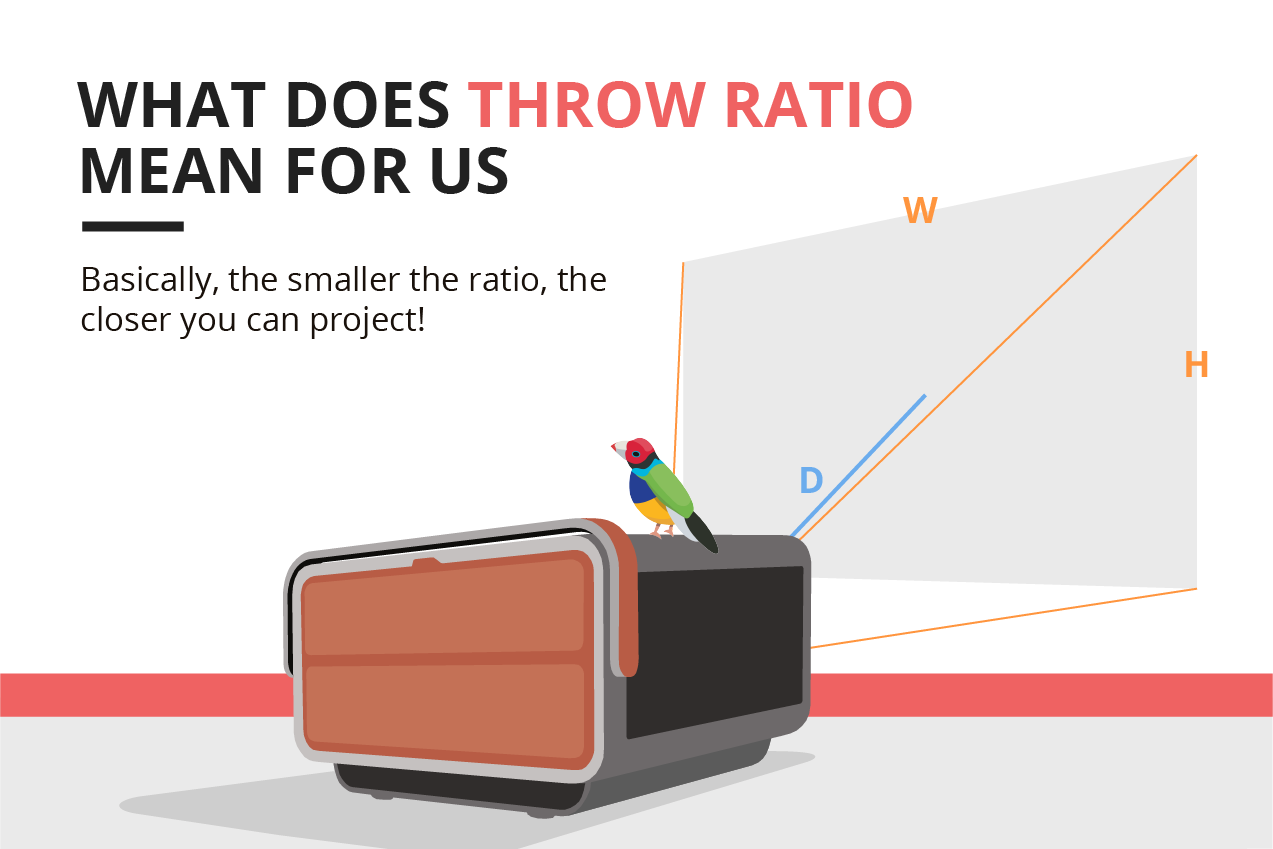 ViewSonic - 🆚 What Does Throw Ratio Mean for You? 🐦 Still... | Facebook
